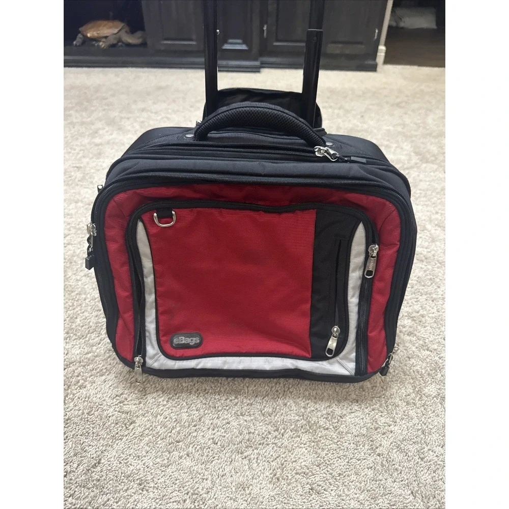 eBags Wheeled Carry On Upright Rolling Luggage Red 18